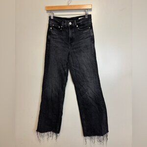 AYR Women's Cropped Black Jeans